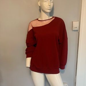 Asymmetrical necked sweater